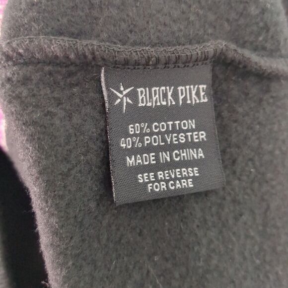 Black Pike Notorious Duck Print Black Crewneck Long Sleeve Sweatshirt large Devi - Picture 6 of 7